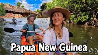 Paddling Up a Crocodile River to a Hidden Village