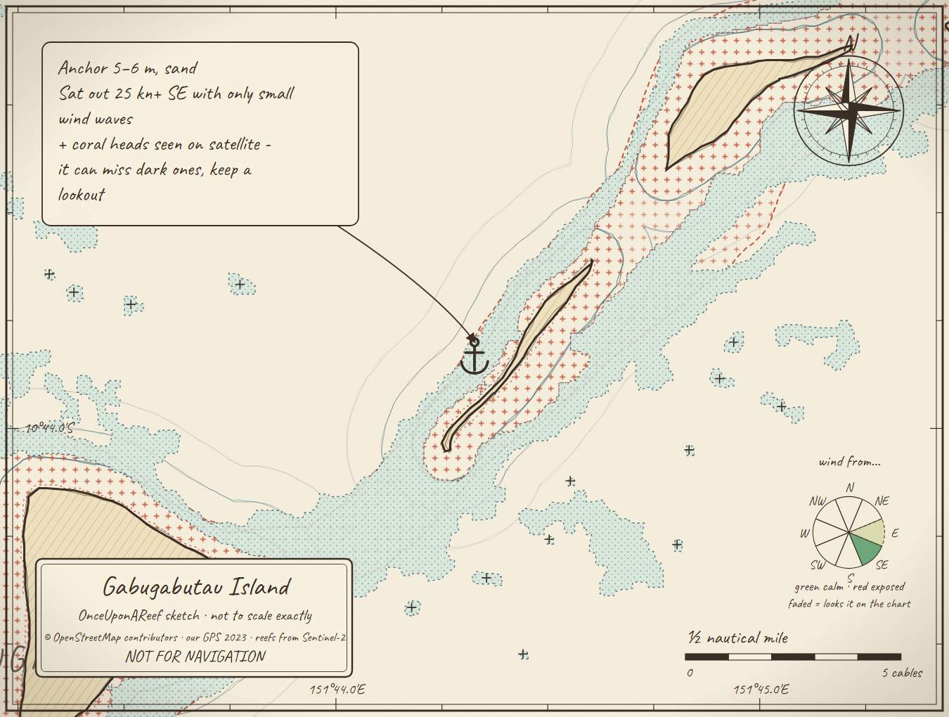 Sketch map of Gabugabutau Island