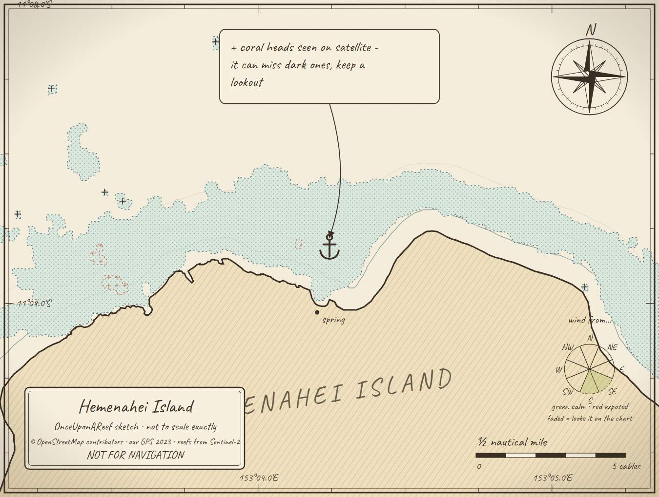 Sketch map of Hemenahei Island
